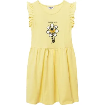 Dívčí šaty Winkiki Kids Wear Dívčí šaty Happy Smile - žlutá Velikost: 98