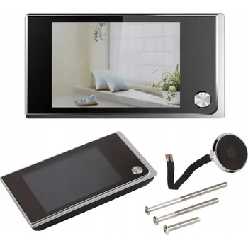 Dveřní kukátko KUKÁTKO DVEŘNÍ KUKÁTKO JUDAS S KAMEROU A LCD DISPLEJEM 120° 3,5"