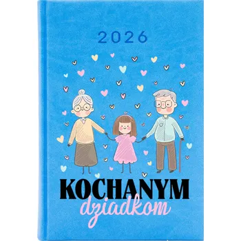 Kalendář Knižkový kalendář 2026 A5 FunnyCase modrý