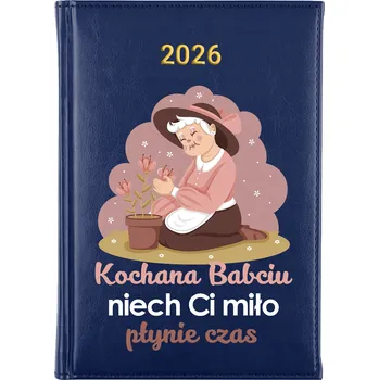 Kalendář Knižkový kalendář 2026 A5 FunnyCase modrý