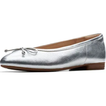 Dámské baleríny OBUV CLARKS FAWNA LILY SILVER LEATHER 40