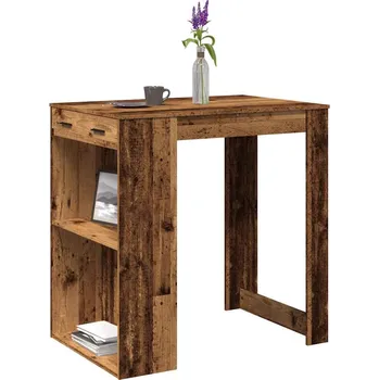 Barový stolek vidaXL Barový stůl old wood 102 x 70 x 103,5 cm kompozitní dřevo
