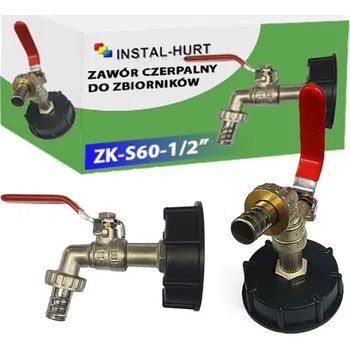 Ventil Kulový kohout VENTIL KOHOUTKU MAUZERA REDUKCE SUDU 1/2'' KRAN CZERPALNY DO BECZKI ZBIORNIKA KOREK