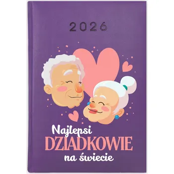 Kalendář Knižní kalendář 2026 A5 FunnyCase fialový