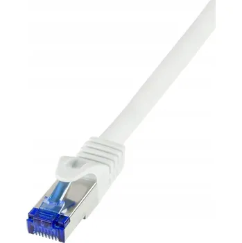Síťový kabel Patchcord Logilink S/FTP 6a RJ45 / RJ45 0,25 m bílý