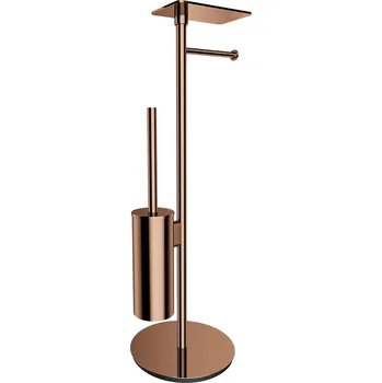Omnires Modern Project stojan na toaletní papír s wc štětkou měděná MP60820CP