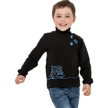 Chlapecký svetr Winkiki Kids Wear Chlapecké rolák Travel - černá Velikost: 104