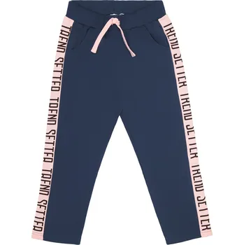 Winkiki Kids Wear Dívčí tepláky Summer Smile - navy Velikost: 152