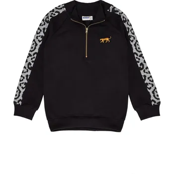 Dívčí oblečení Winkiki Kids Wear Dívčí mikina Gepard - černá Velikost: 140