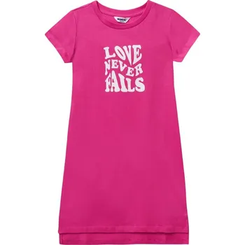 Dívčí šaty Winkiki Kids Wear Dívčí šaty Love - jasně-růžová Velikost: 152