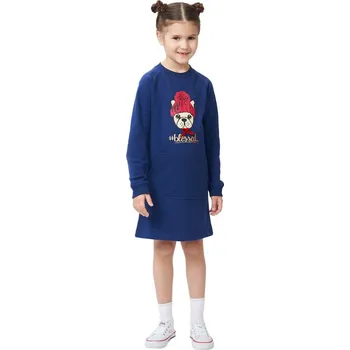 Winkiki Kids Wear Dívčí šaty Blessed - navy Velikost: 104