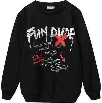 Chlapecká mikina Winkiki Kids Wear Chlapecká mikina Fun Dude - černá Velikost: 128