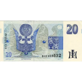 Bankovka ČR, 20 Kč, Pi. 10c, 1/XF, serie B, 15