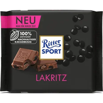 Čokoláda Ritter Sport Lékořice 100g