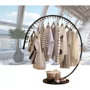 Věšák Dekorativní stojan na oblečení – černý