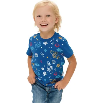 Winkiki Kids Wear Chlapecké tričko Space - tmavě modrá Velikost: 116