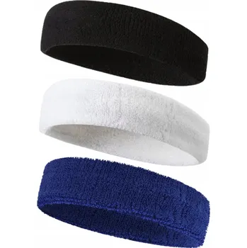 Čelenka SADA 3x ČELENKA do VLASŮ na BĚH, TENIS, SPORTOVNÍ UNISEX