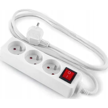 Napájecí kabel Prodlužovací Kabel přívod Blow 1,5 m 3 ks zásuvek bílý