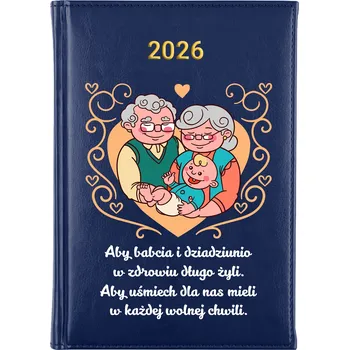 Kalendář Knižkový kalendář 2026 A5 FunnyCase modrý