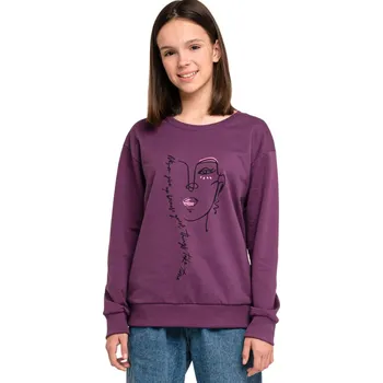 Dívčí mikina Winkiki Kids Wear Dívčí mikina Casual - fialová Velikost: 146