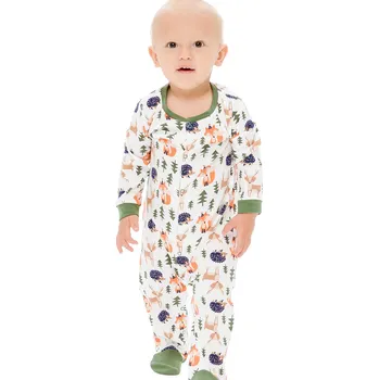 Dupačky Winkiki Kids Wear Chlapecké dupačky Forest - mléčně bílá Velikost: 62