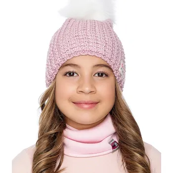 Čepice Marhatter Dívčí pletená čepice - 9490 - broskvová