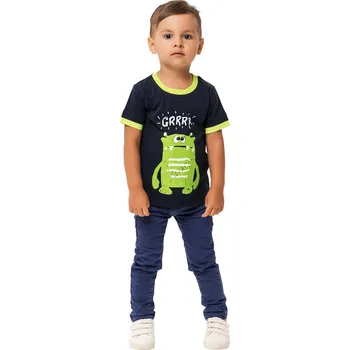 Chlapecké tričko Winkiki Kids Wear Chlapecké tričko Grrrr - navy Barva: Modrá temná, Velikost: 110