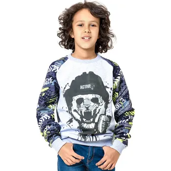 Chlapecká mikina Winkiki Kids Wear Chlapecká mikina Extreme Active - šedý melanž Velikost: 140