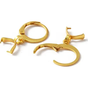 Korálek Naušnicové kroužky ocel se šlupnou zlaté