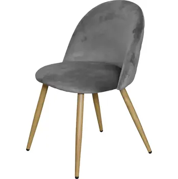 Jídelní židle Jídelní židle LAMBDA šedý samet - SLEVA 3% s kodem radost25