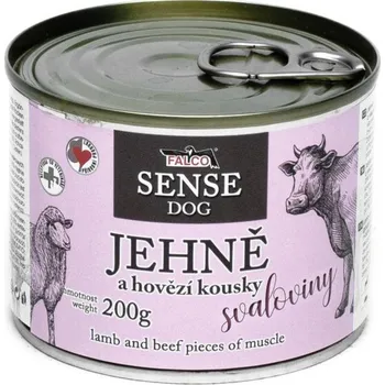 Krmivo pro psa Sokol Falco Falco sense - Dog - Jehně a hovězí - 200 g - expirace 3/2026