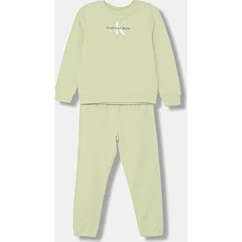 Dětská tepláková souprava Calvin Klein Jeans IN0IN00017.9BYA zelená 70X, vel. 104
