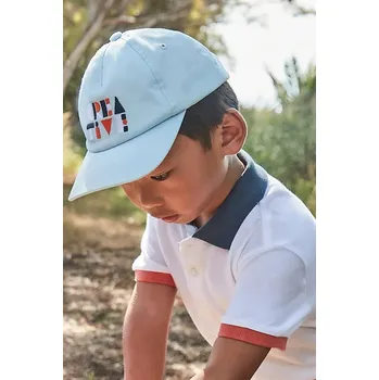 Kšiltovka Dětská bavlněná kšiltovka Mayoral 10917.5D.Mini.PPYA modrá 50X, vel. 54