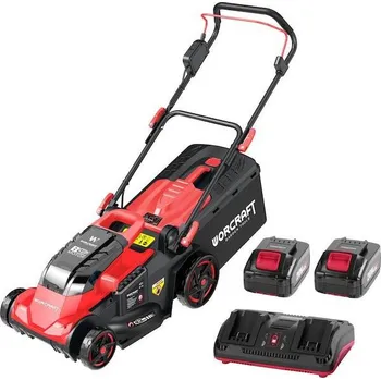 Zahradní technika Worcraft 1111635 Sekačka CLM-S40LiBH ShareSYS, 2x20V Li-Ion, 430 mm, 50 lit., bezuhlíková, SET 2x4.0 Ah akumulátor + rychlonabíječka