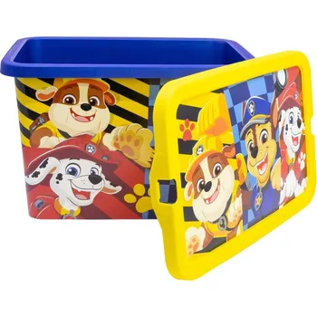 Úložný box STOR Plastový úložný box Paw Patrol – klikací víko, 7 l, 02844