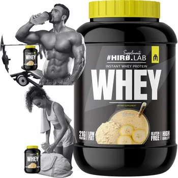 Protein Protein HIRO.LAB syrovátkový koncentrát (WPC) prášek 2000 g, banánová příchuť