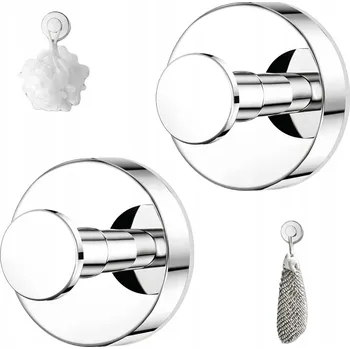 Držák na ručník Nástěnný držák na ručník NA SUPER MOCNĄ PRZYSSAWKĘ NA SZKŁO GLAZURĘ 2szt