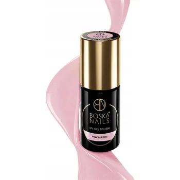 Lak na nehty Poloprůhledný hybridní lak č. 538 Pink Mirror Boska Nails 6 ml