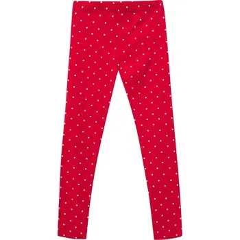Dívčí legíny Winkiki Kids Wear Dívčí legginy Dots - červená Velikost: 98