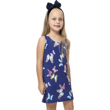 Dívčí noční košile Butterfly - navy | Winkiki Kids Wear Velikost: 146