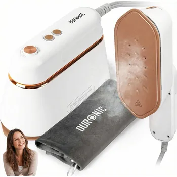 Žehlička Duronic HS90 WE Mini cestovní napařovací žehlička 2 v 1 s funkcí napařovače, 1200W