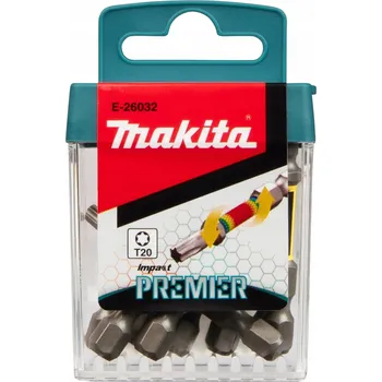 Bit Nárazové bity Makita E-26032 Impact Premier T20 50 mm Torx 1/4 10 Ks