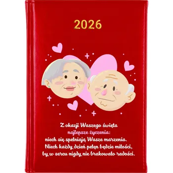 Kalendář Knižní kalendář 2026 A5 FunnyCase červený