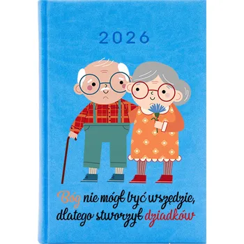 Kalendář Knižkový kalendář 2026 A5 FunnyCase modrý