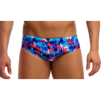 Pánské plavky Pánské plavky Funky Trunks Messy Messy Messy - slipové plavky velikost M (UK34)