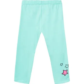 Dívčí legíny Winkiki Kids Wear Dívčí legginy Stars - tyrkysová Velikost: 110