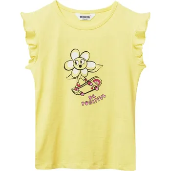 Dívčí tričko Winkiki Kids Wear Dívčí top Perfection - žlutá Velikost: 116