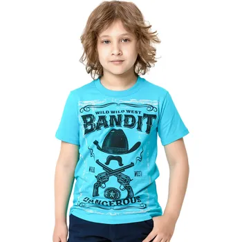 Chlapecké tričko Winkiki Kids Wear Chlapecké tričko Bandit - tyrkysová Velikost: 146
