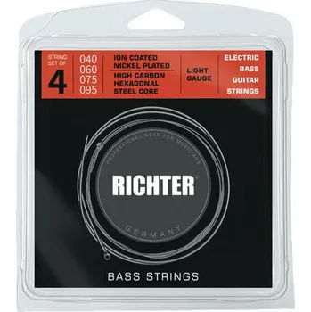 Struna pro kytaru a smyčcový nástroj Richter Ion Coated Electric Bass 4 Strings - 040-095 Struny pro baskytaru (Jako nové)