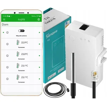Termostat SONOFF THR316 1X3 SUPLA + RL560 WiFi